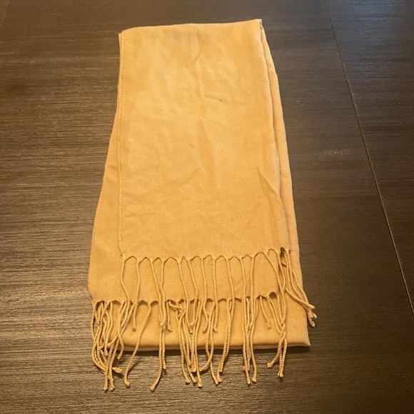 Tan Cashmere Scarf - Picture 1 of 4